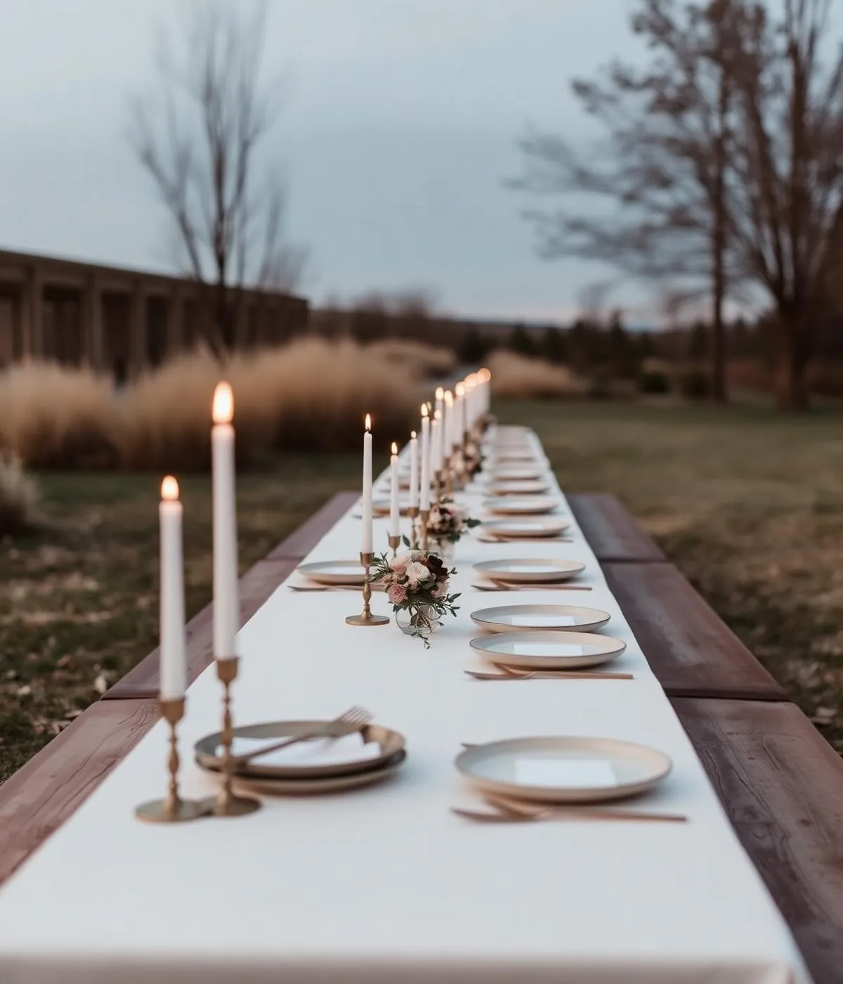 Minimalist Dinner Setup
